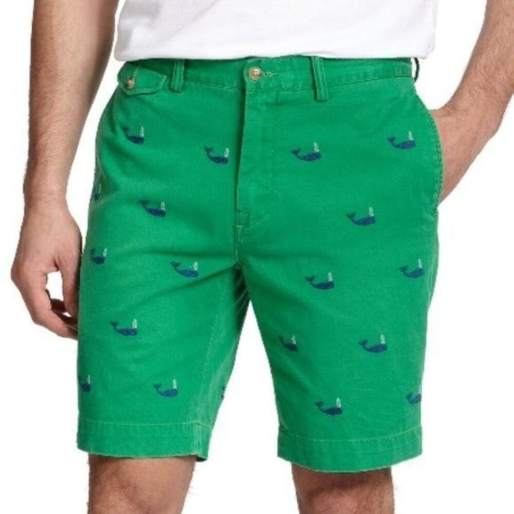 Polo Ralph Lauren Embroidered Whale Chino Shorts Size 30